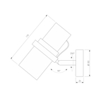 Настенный светильник с поворотным механизмом 503111 черный