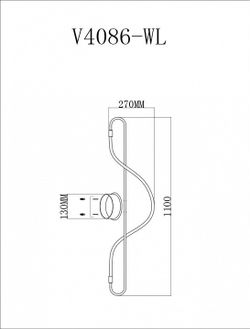 Накладной светильник Moderli TRUE V4086-WL