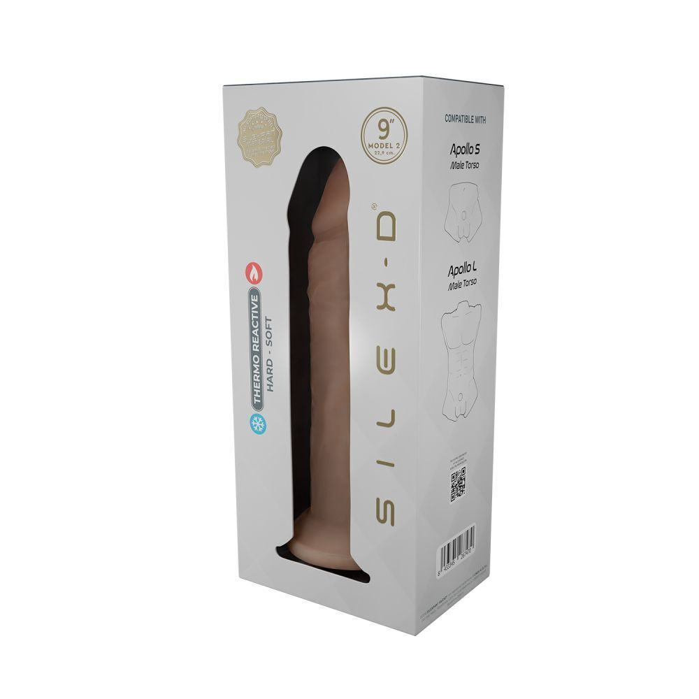 Телесный фаллоимитатор SILEXD Model 2 9 - 22,9 см. (Цвет: телесный)