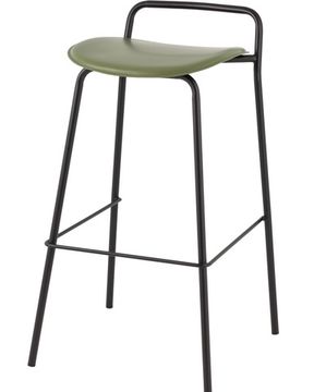 Стул барный Mantis экокожа зеленый