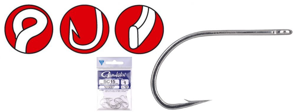 Крючок Gamakatsu Hook SC15/T/0 US-LB №3/0