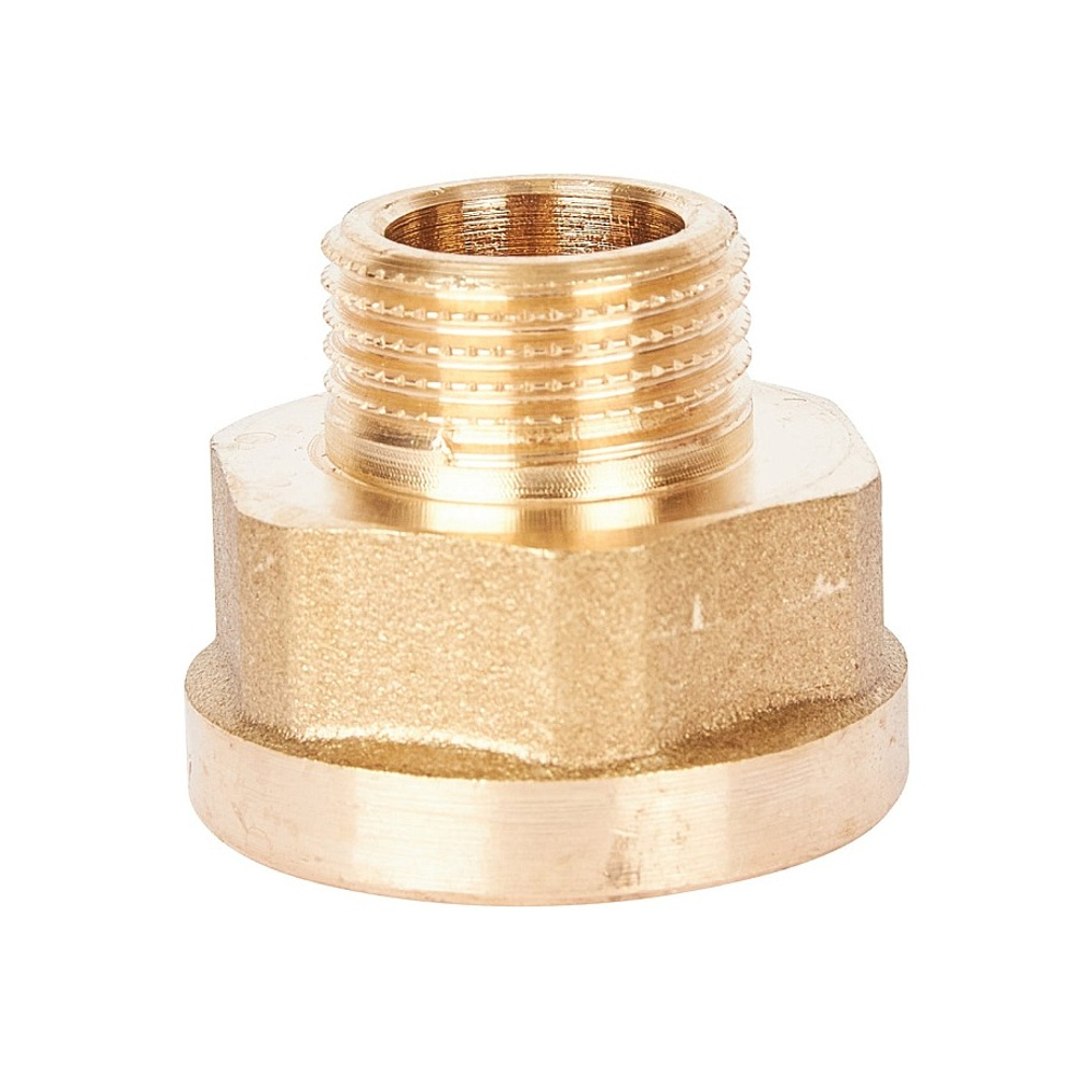 Переход с внутренней резьбы на наружную под ключ STOUT SFT 0072 - 1/2" x 3/8" (латунь без покрытия)