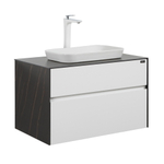 Тумба с раковиной Black&White Universe 80 см U907.800-1 white matt / lauren gold