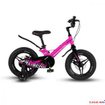 Велосипед 14" MAXISCOO SPACE Делюкс Ультра-розовый Матовый (2024)
