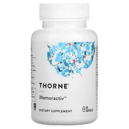 Улучшение памяти и работы мозга Thorne, Memoractiv, 60 капсул