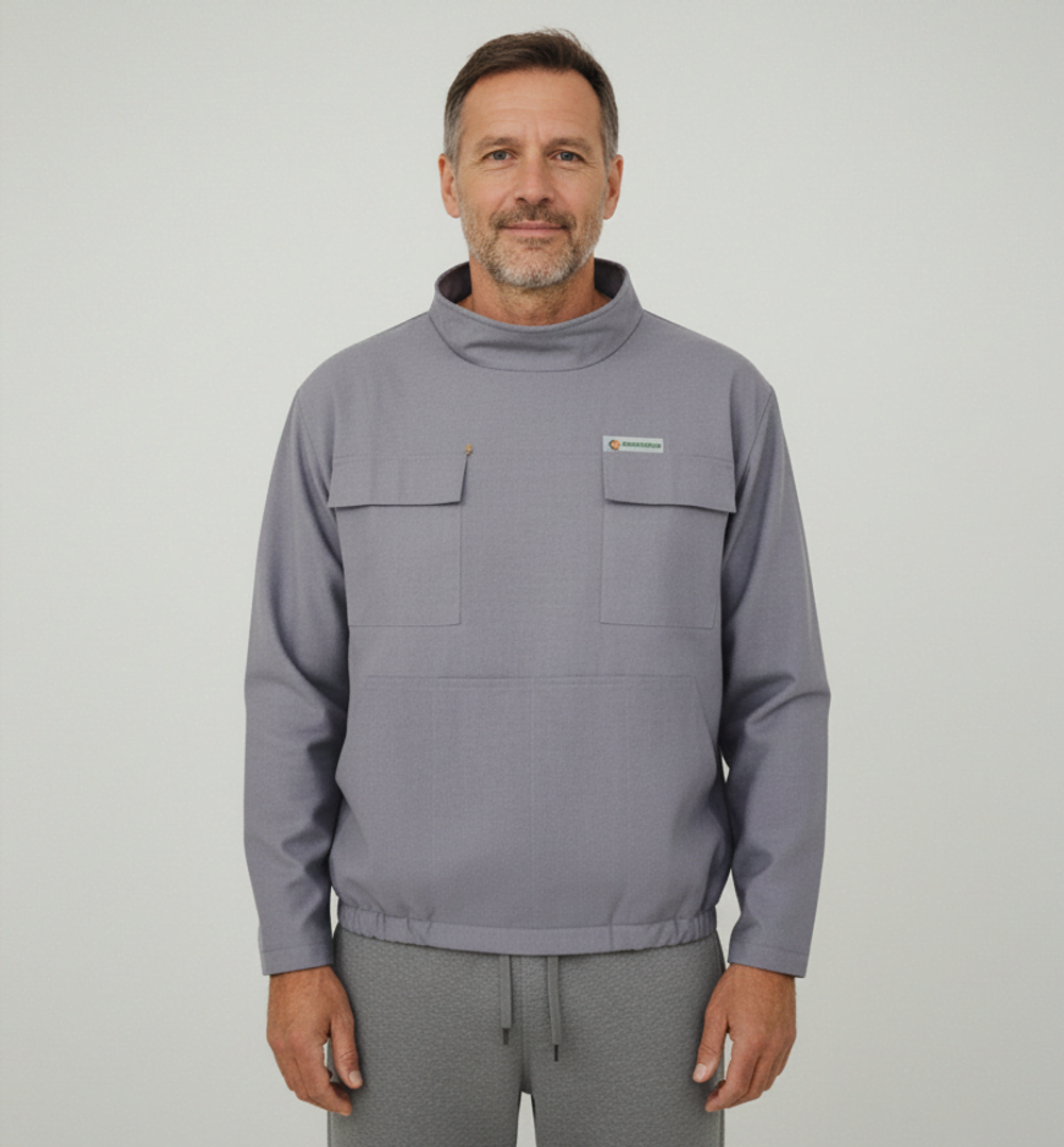 Куртка пчеловода ЭКОНОМ (БЯЗЬ серая), РФ