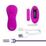 Лиловый вибратор в трусики Zico с пультом ДУ