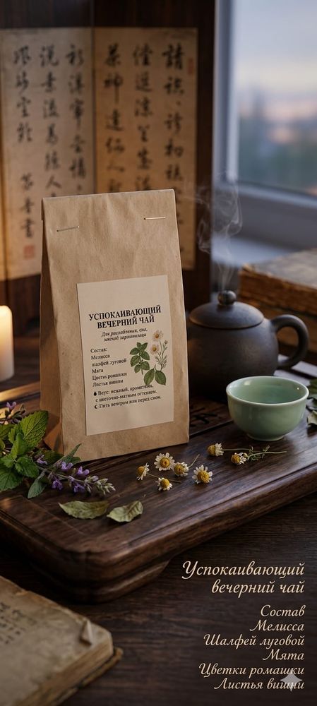 Успокаивающий вечерний чай