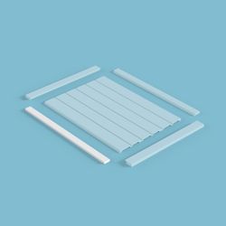 Молдинг финишный Ecopolymer, 38x12 мм