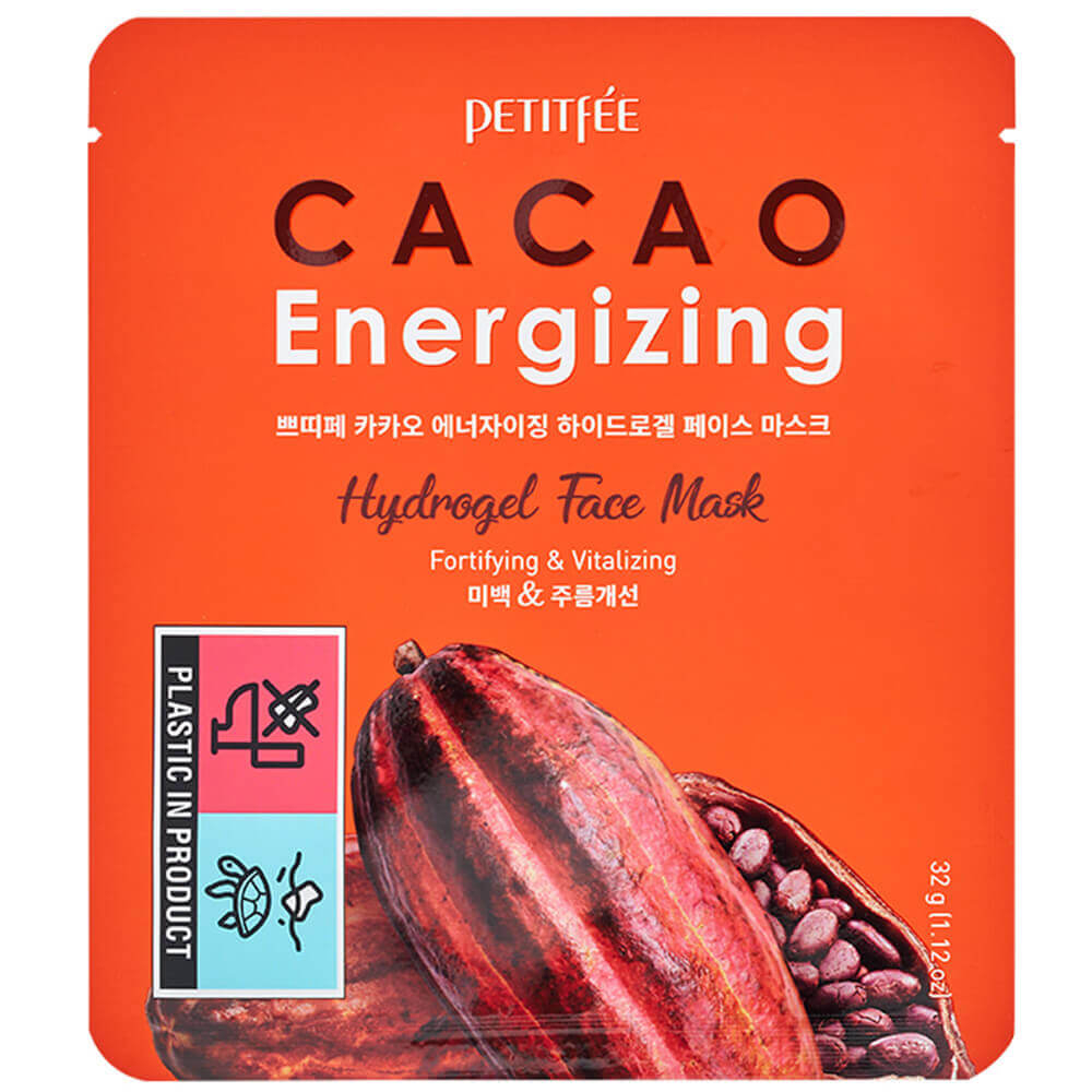 Petitfee Cacao Energizing Hydrogel Eye Mask Разглаживающ. гидрогелевая маска д/лица с экстрактом какао