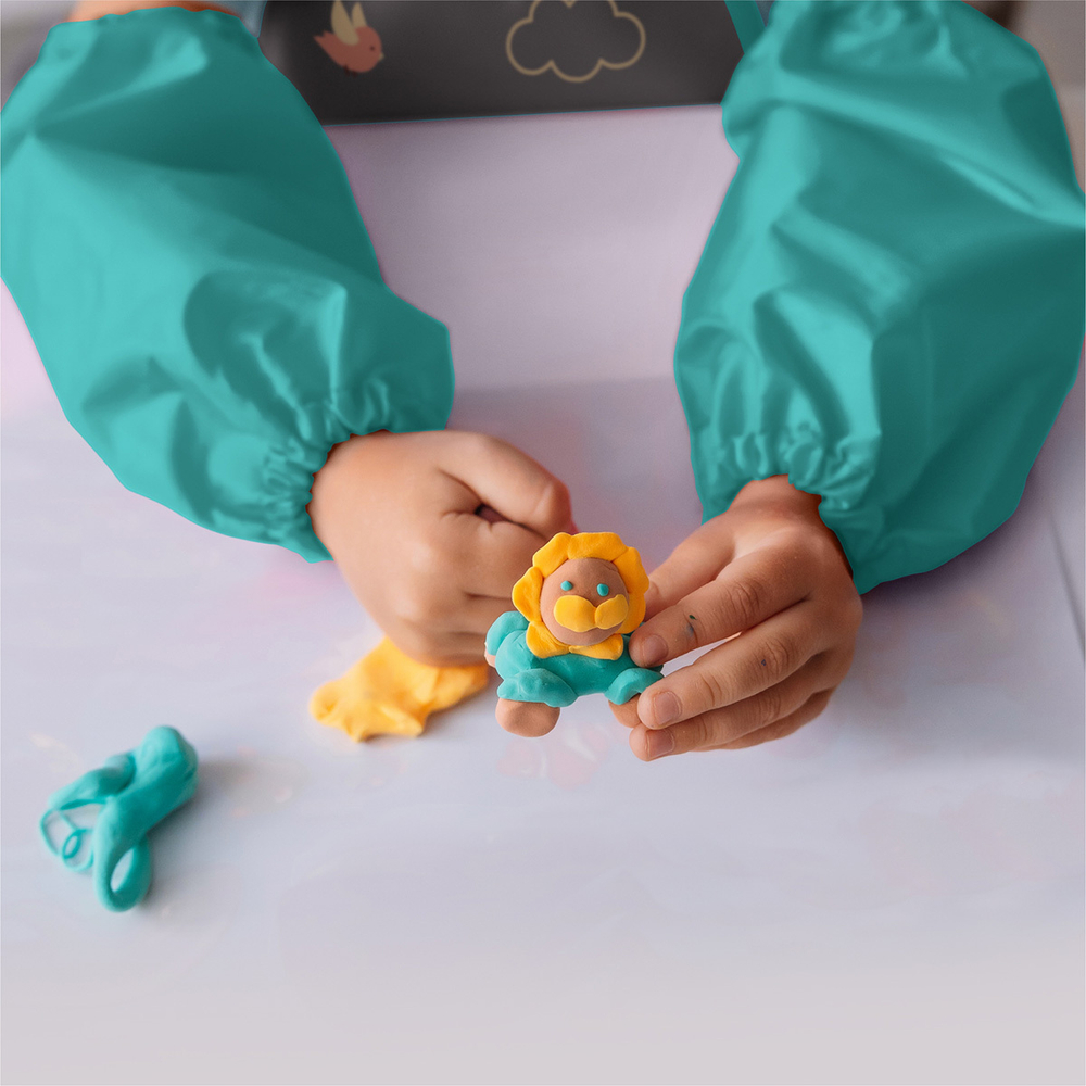 Фартук завязки 49х39 Львенок (серый)