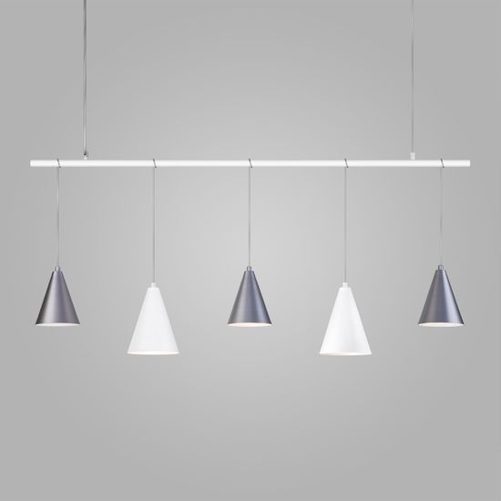 50088/5 / подвесной светильник / белый/серебро