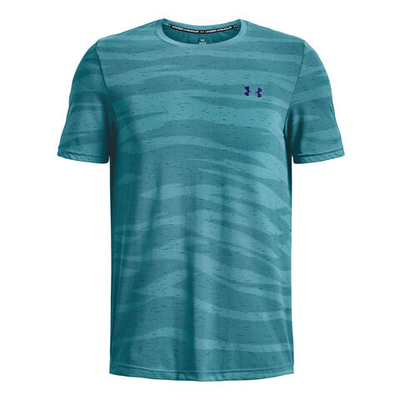 Мужское теннисное поло Under Armour Seamless Wave Men - Blue, Turquoise