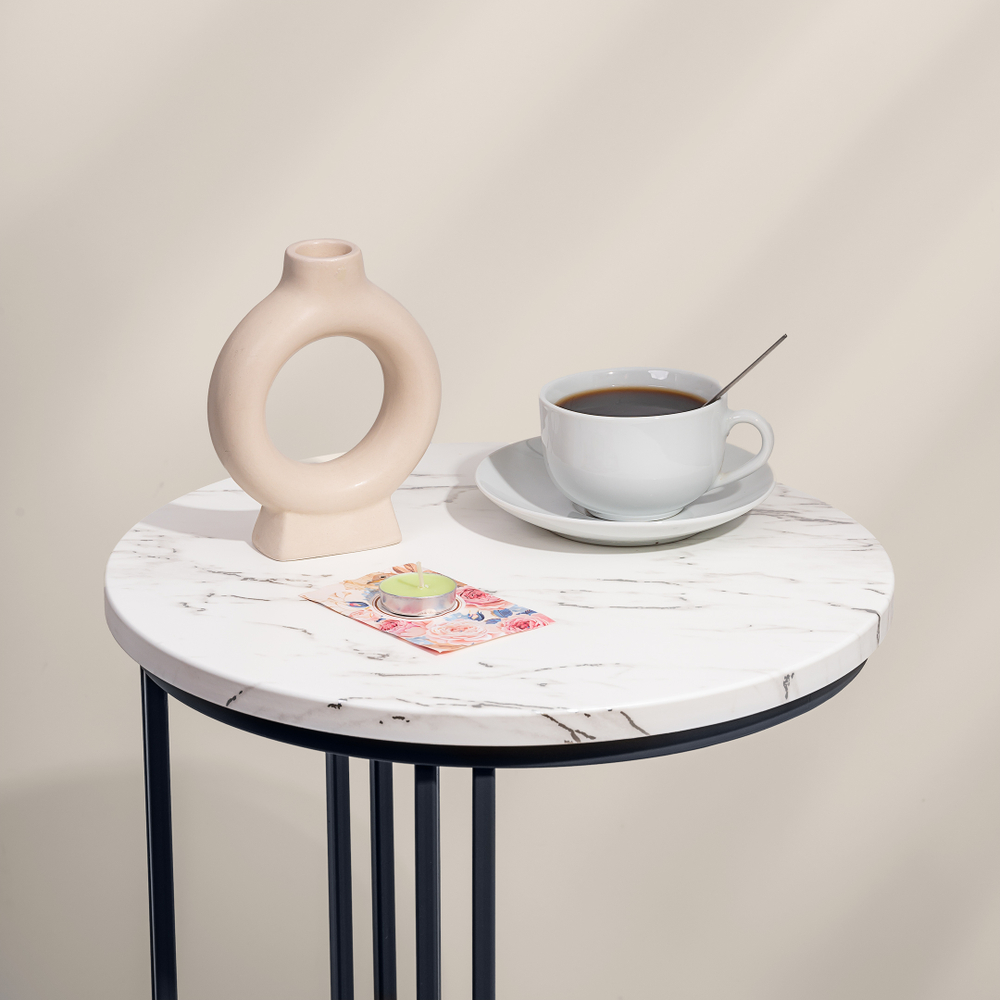 Журнальный столик круглый приставной