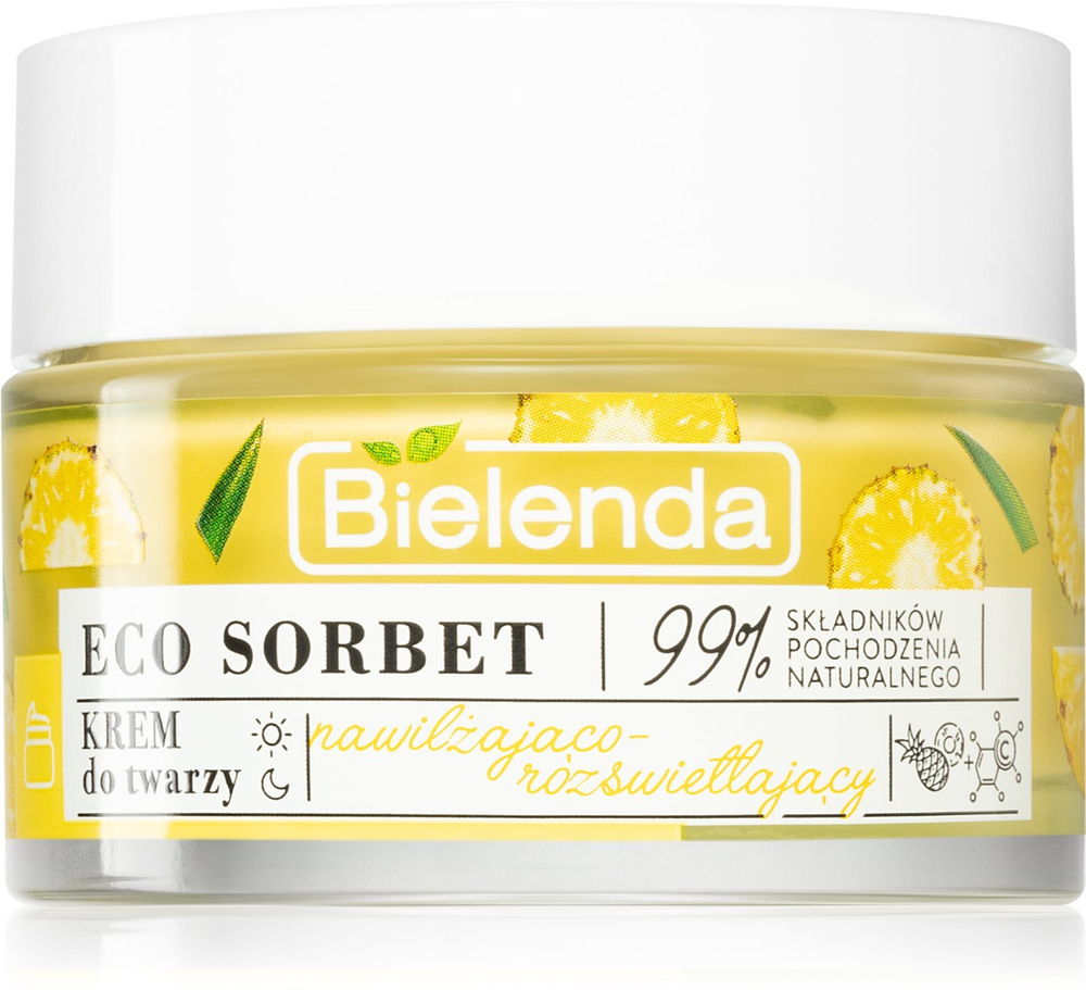 Bielenda Eco Sorbet Pineapple - увлажняющий и осветляющий крем для лица /   50  ml  / GTIN 5902169045272