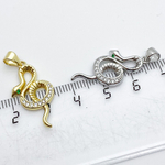 Подвеска Змея, позолота, размер 27*13 мм, цена за 1 шт