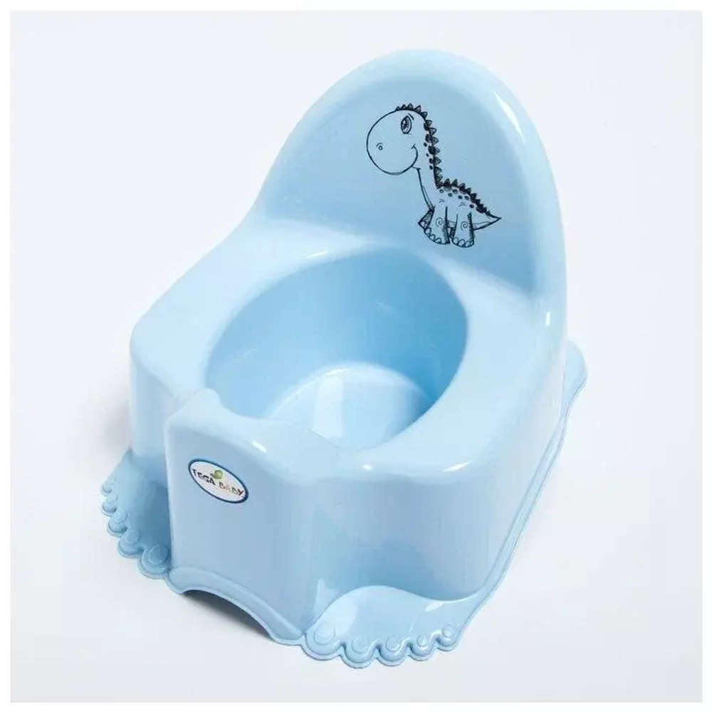 Горшок детский "Дино"  (blue-голубой)