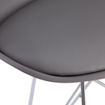 Стул TULIP IRON CHAIR (mod.EC-123) металл/пластик, 54,5*48*83,5см, серый