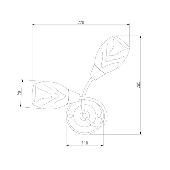 Бра Eurosvet 2275/2 античная бронза