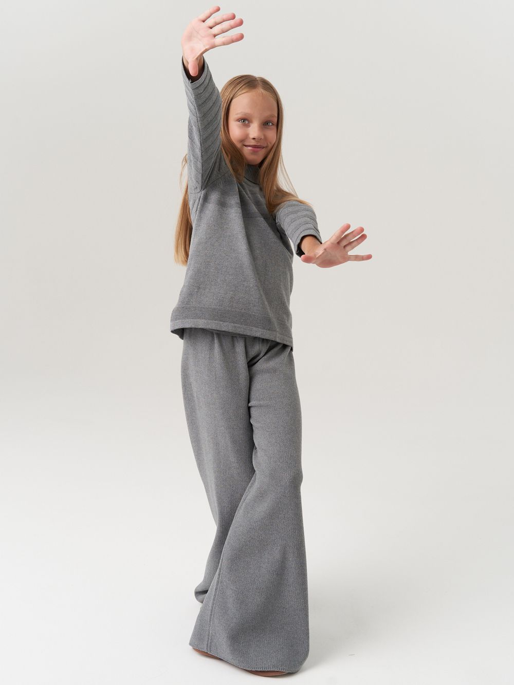 Водолазка в школу для девочки AT743  серый