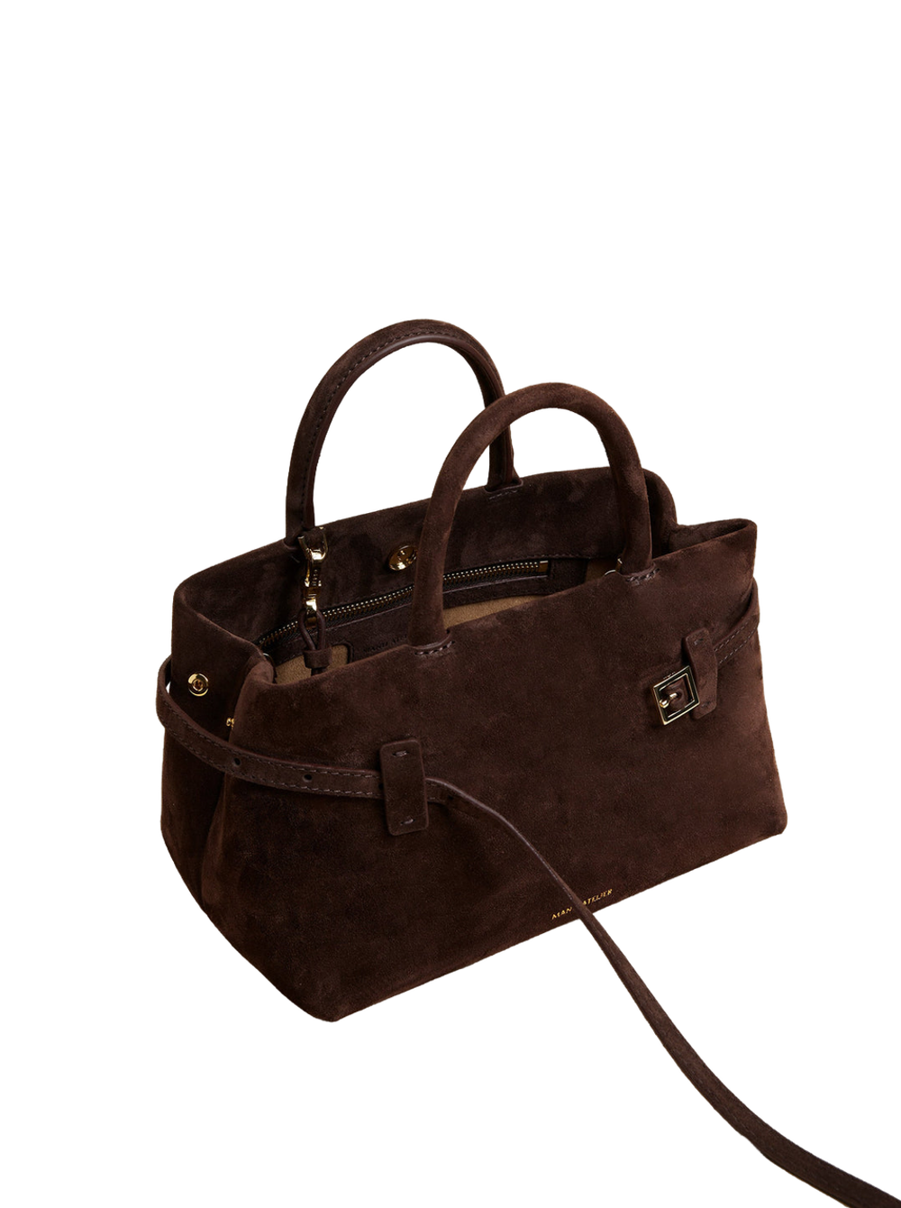 Сумка Manu Atelier Le Cambon 25 Deep Brown Suede