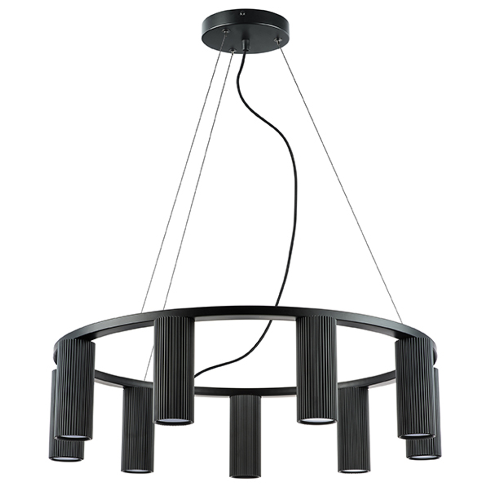 718097 Люстра ROMA 9х28W GU10 (led) ЧЕРНЫЙ