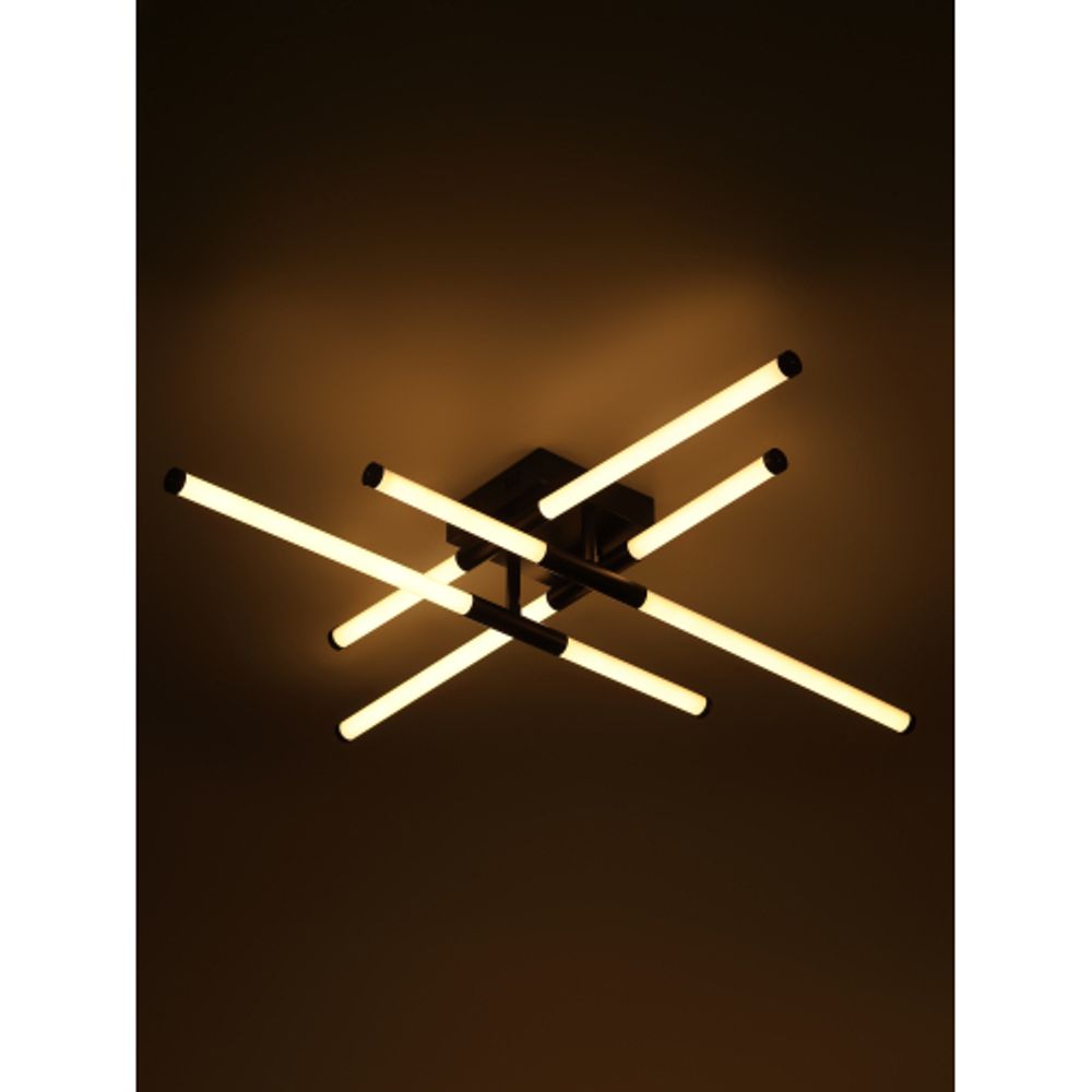 Светильник потолочный светодиодный ЭРА Модерн Fliss CLL-1 72W 3K-6K RC BK с ду черный | Светильники SPB-6 с ДУ