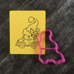 Машина новогодняя №3 в шапке