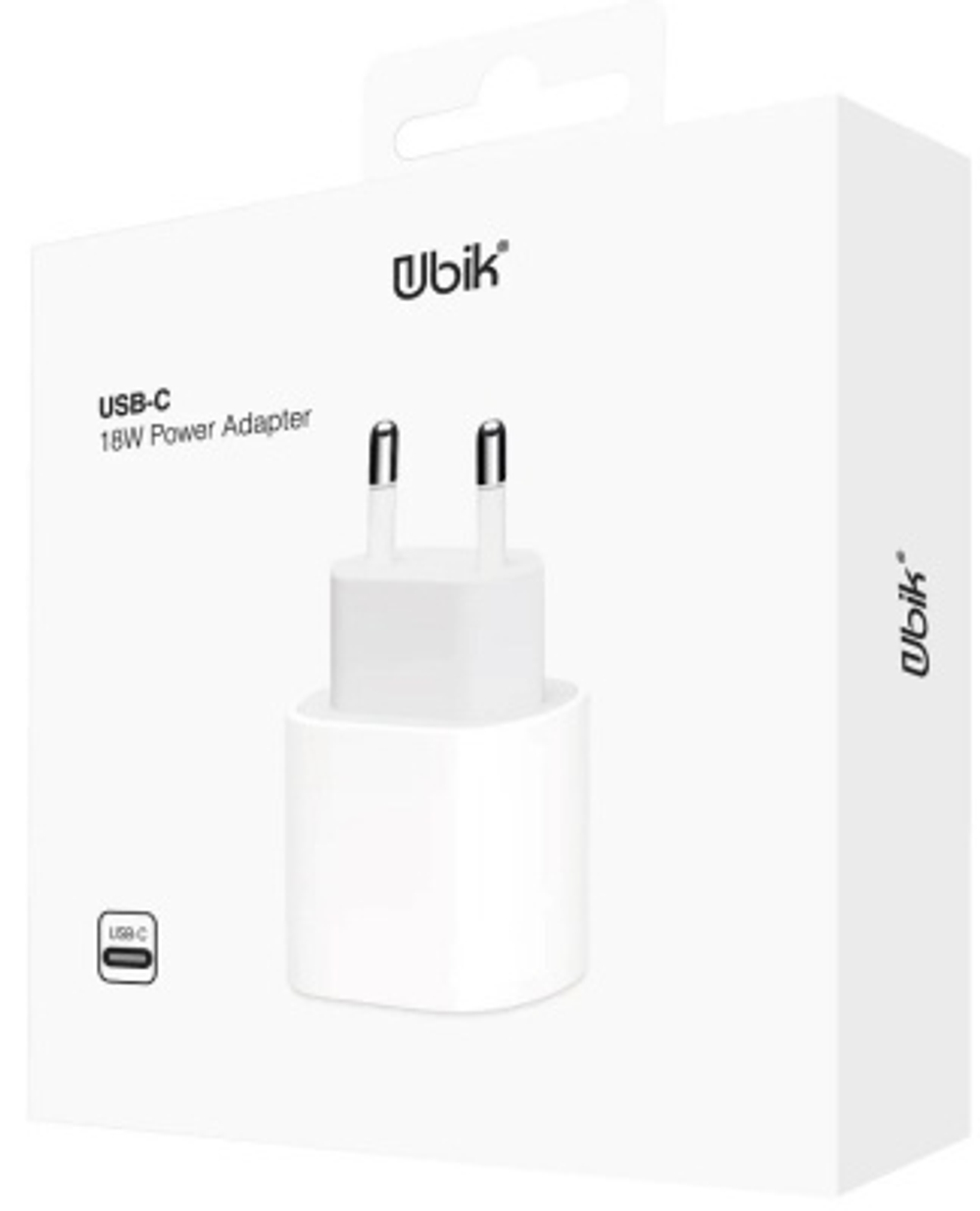 Адаптер 1USB 3.0A Ubik UH01PDW white