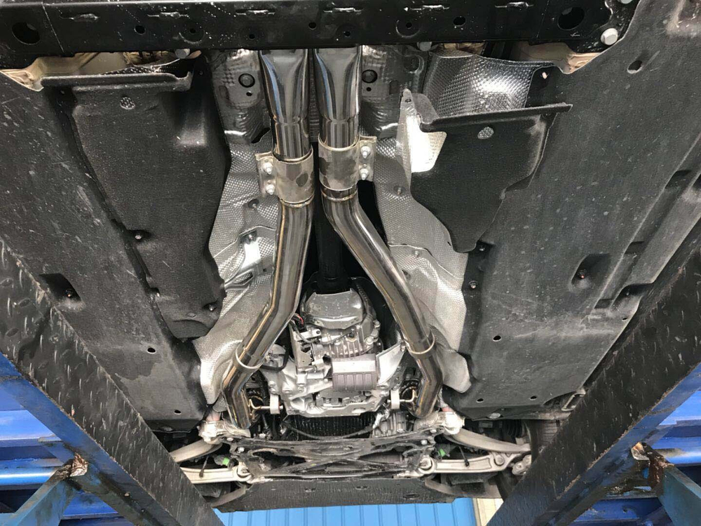 Спортивная выхлопная система с дистанционно управляемыми заслонками для Porsche Cayenne 2.9T 2018+ Порше Каен