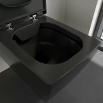 Унитаз подвесной Villeroy&Boch Memento 2.0 4633R0R7 черный матовый, безободковый
