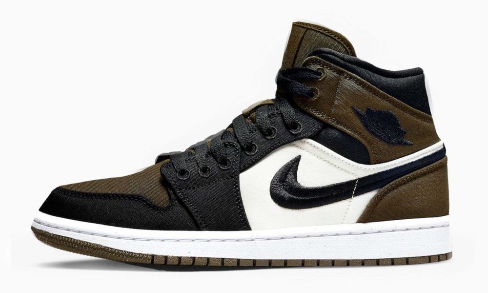 Air Jordan 1 Mid WMNS &quot;Olive Toe&quot;
