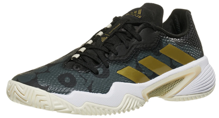 Женские Кроссовки теннисные Adidas Barricade W - core black/gold metallic/carbon