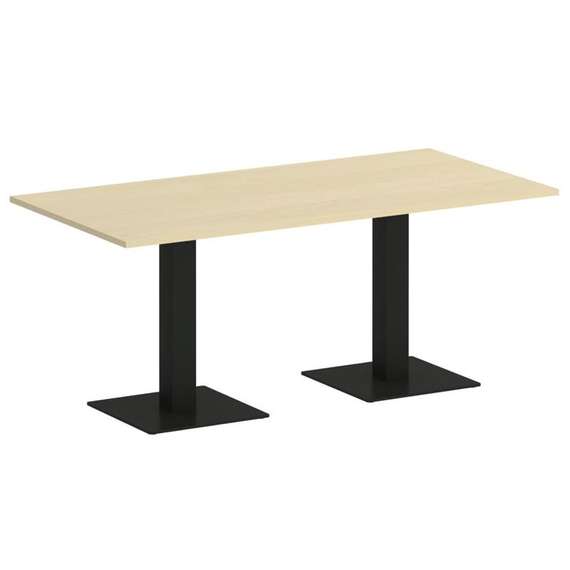 First Стол прямоугольный KSPRG-4 Клен/Металл Черный 1800*900*750