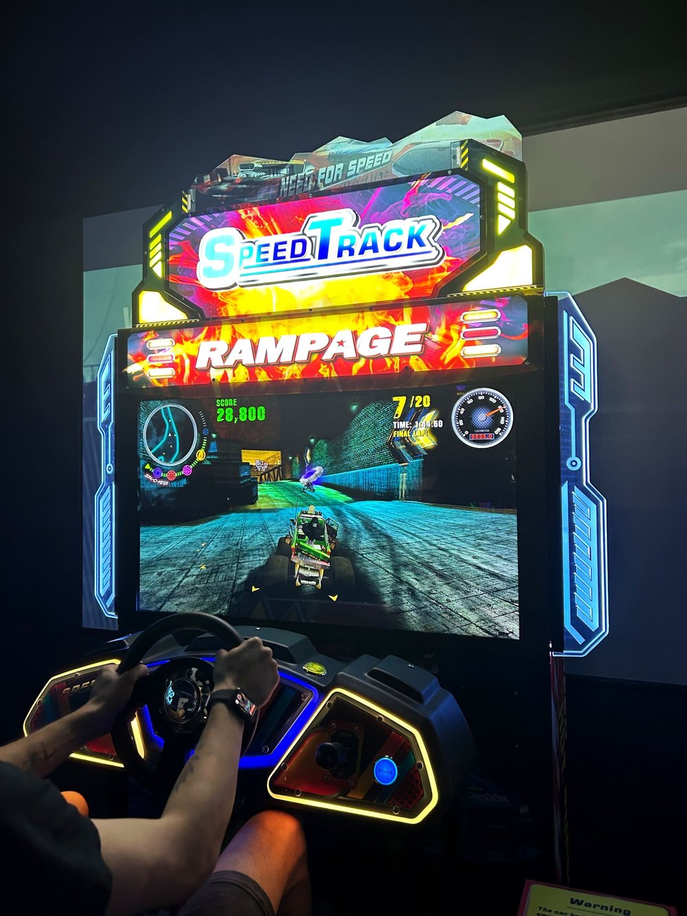 Игровой автомат гонки, с рулём "Need For Racing"