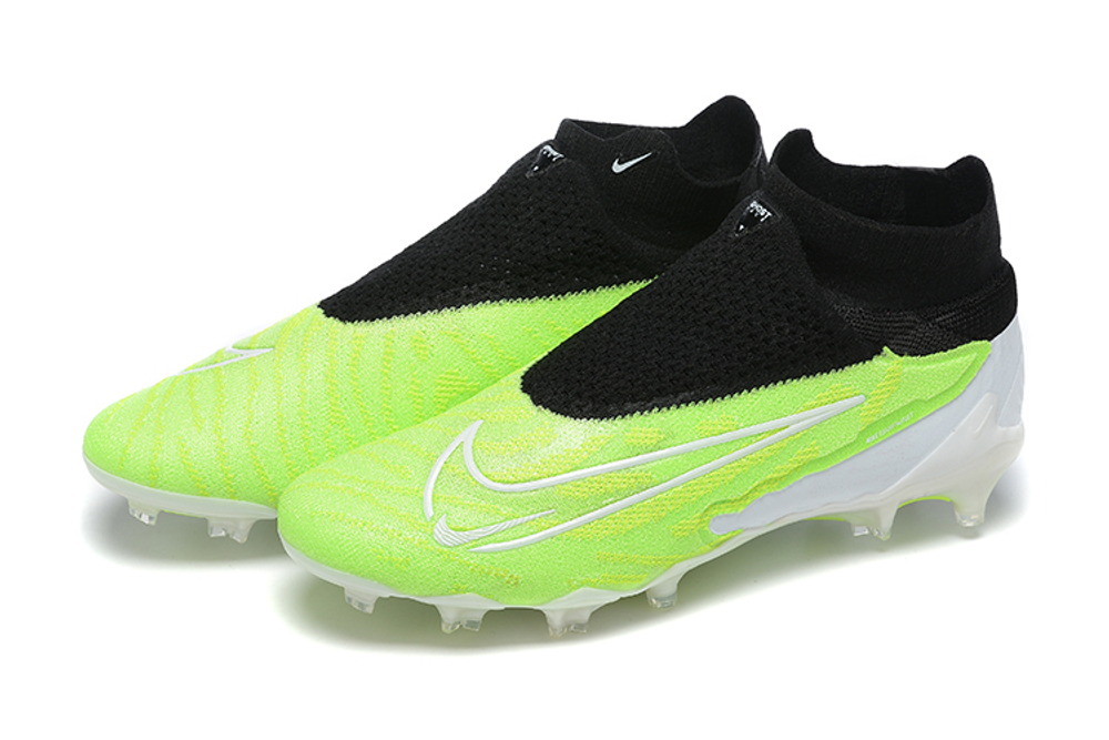 Бутсы Nike Phantom GX Elite FG (Черный+лайм)