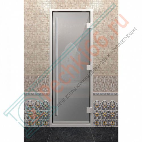 Стеклянная дверь DoorWood «Хамам Престиж Сатин» 2100х900 мм в Кирове
