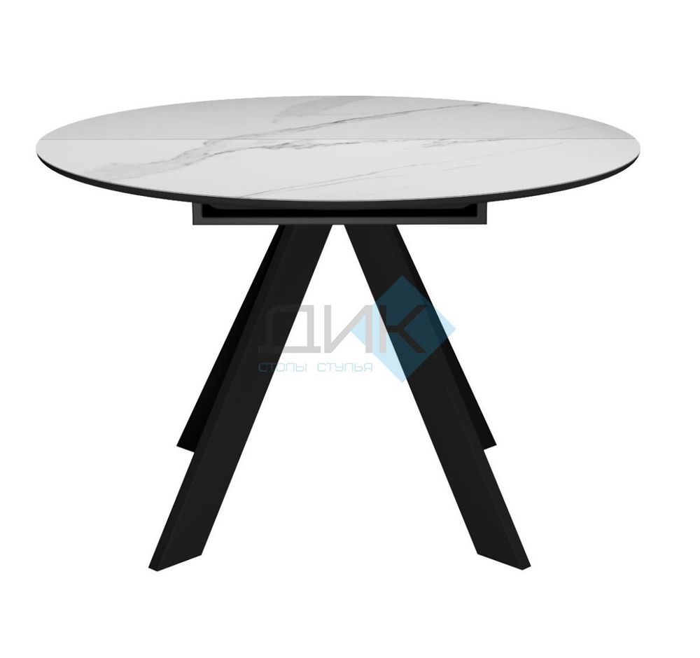 Стол DikLine SKC100 d1000 подстолье чёрное/опоры чёрные