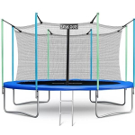 Батут Atlas Sport 435 см (14ft) с внутренней сеткой и лестницей Blue