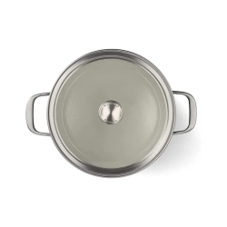 KitchenAid Кастрюля Steel Core Enamel 20 см 3,7 л с крышкой матовая черная