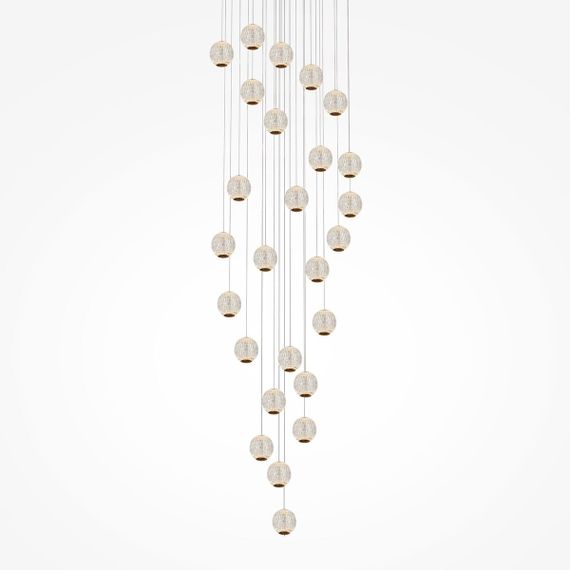 Подвесная светодиодная люстра Maytoni Sapphire MOD293PL-L140BS3K