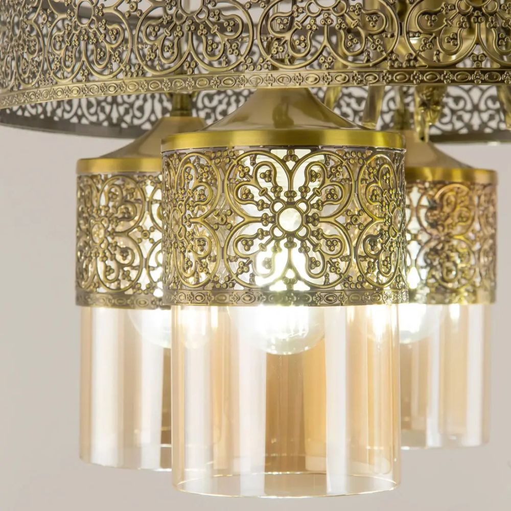 Citilux Эмир CL467153 Люстра подвесная Бронза