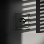 Розетка встраиваемая VOLTUM S70 с заземлением и защитными шторками, 16А, (титан)