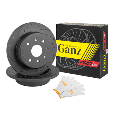 Диск тормозной задний перфорированный PRO-Line с покрытием (компл.2 шт) CHEVROLET Epica 2006 /D=276mm GANZ GIJ06053S