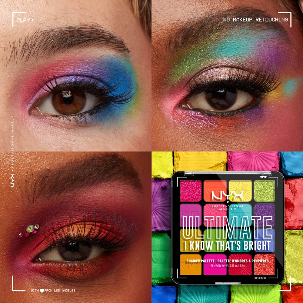 NYX Professional Makeup Ultimate Shadow Palette - тени для век, 16× 0,8 g