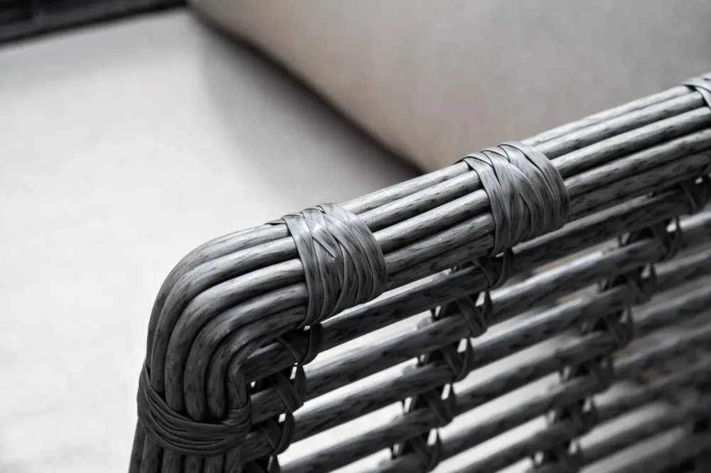 "Валенсия" лаунж-зона из искусственного ротанга, цвет серый