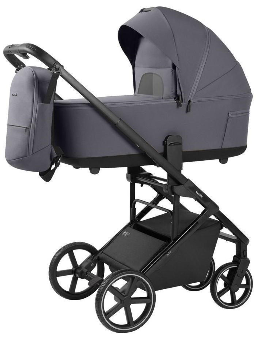 Коляска Carrello Alfa CRL-6522 2025 Nova DK791 Grey Line 3 в 1 Fashion Grey