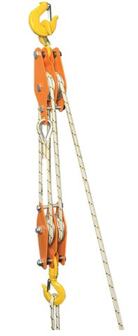 Полиспаст ПМ-А 2/2-80  (веревка 45м)