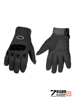 Перчатки полнопалые с костяшками Oakley (Tactica 7.62 Gear) Factory Pilot Gloves (OK-324). Чёрный