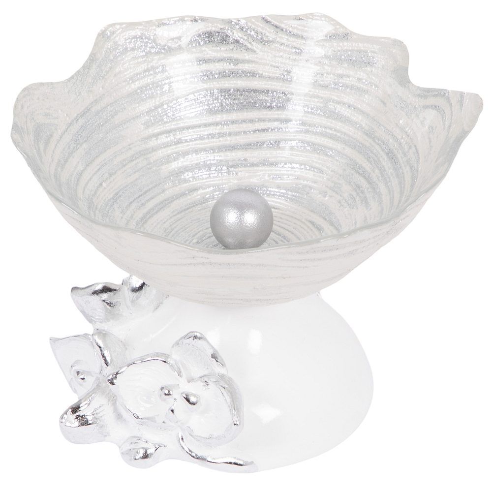 Фруктовница-конфетница Орхидея Лайм Серебро